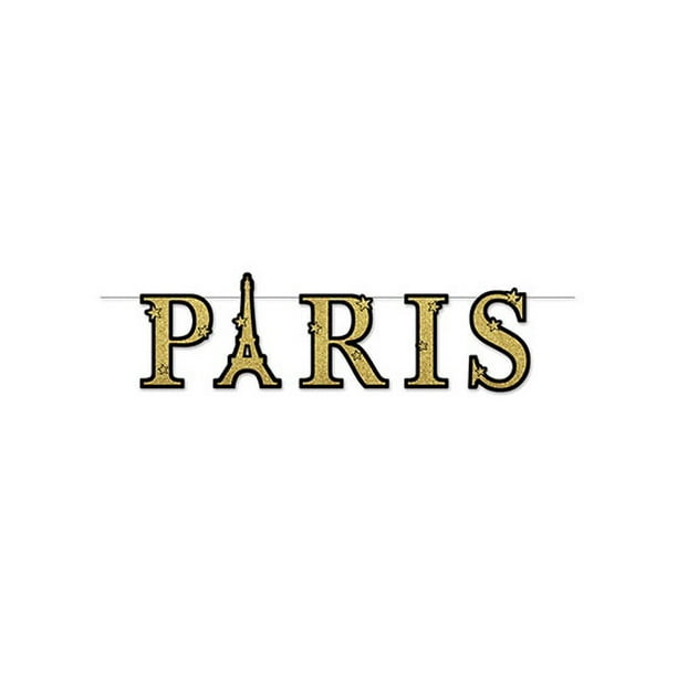 Paillettes Paris Streamer Fête D'Anniversaire Décoration 
